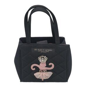 MY Flat in London Brighton Ballerina Monkey Rhinestone Crown Handbag Purse Small